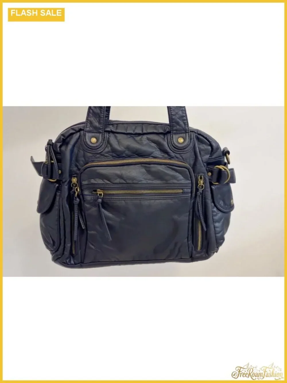 Vintage Hobo Tote Bag Faux Leather Shoulder Purse Y2K Slouchy Laptop